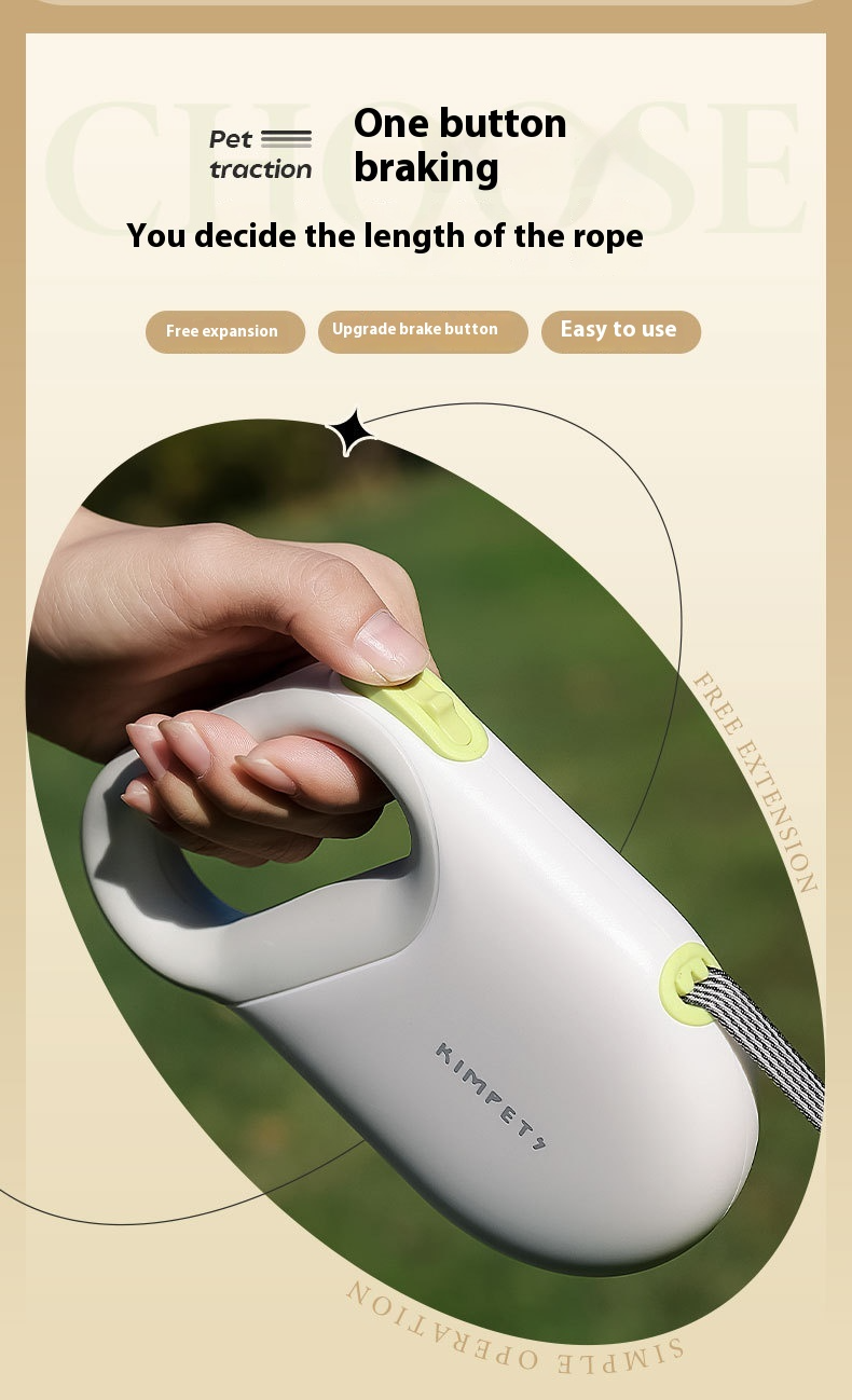 Pet Hand Holding Rope Retractable And Controllable Safe And Explosion Protective