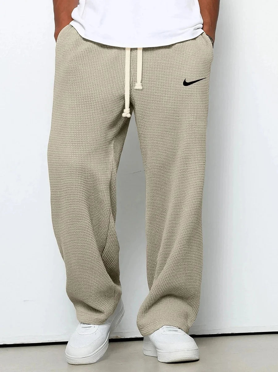 Men's Casual Textured Sports Trousers for Autumn/Winter