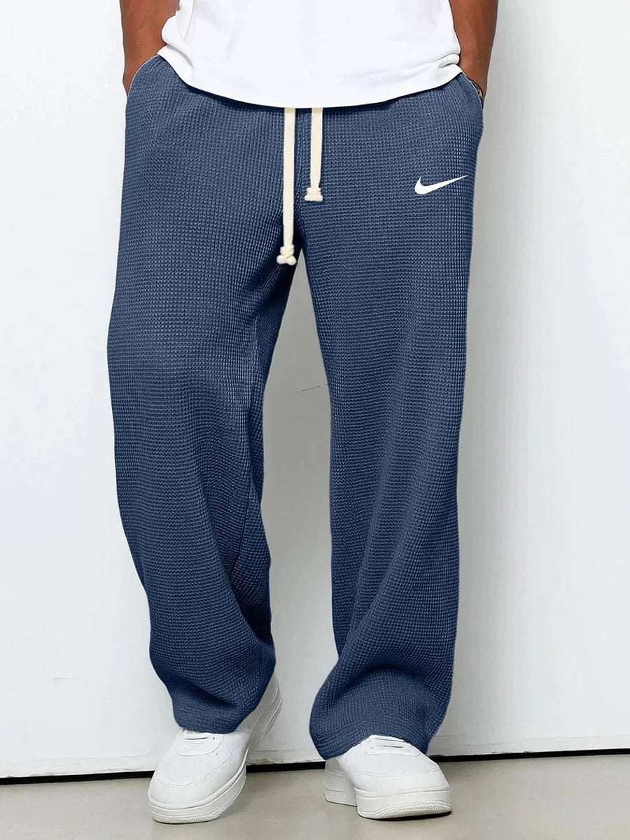 Men's Casual Textured Sports Trousers for Autumn/Winter