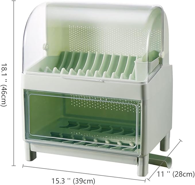 Kitchen countertop storage rack drainer