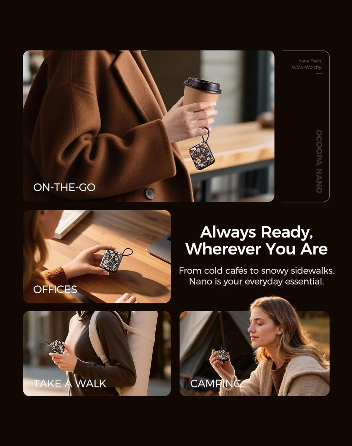 Calentadores De Manos Nano Recargables