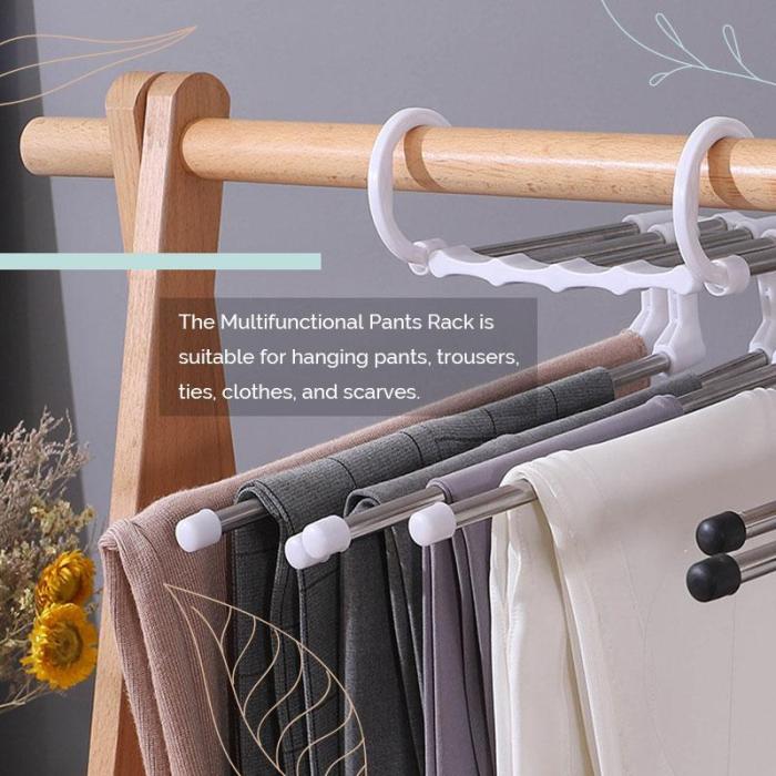 Adjustable Foldable Hanging Pants Rack